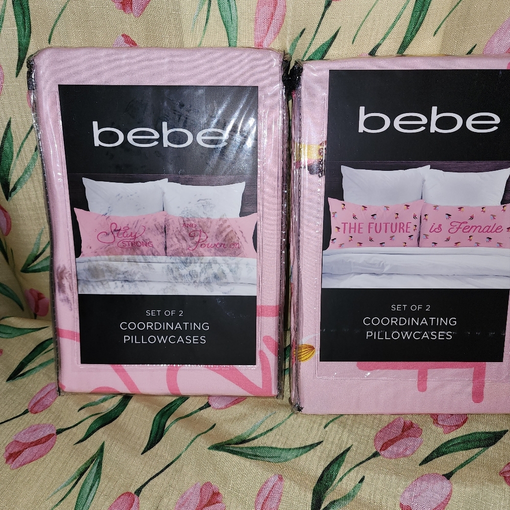 NWOT Bebe pillow cases